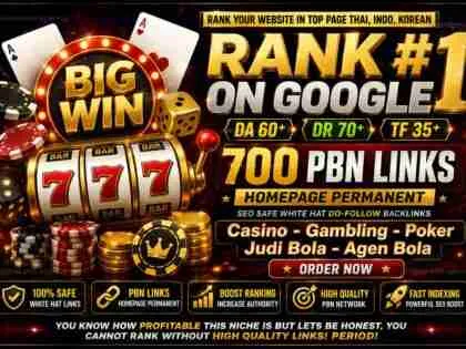 I will rank your casino betting or poker website with 300 contextual backlinks