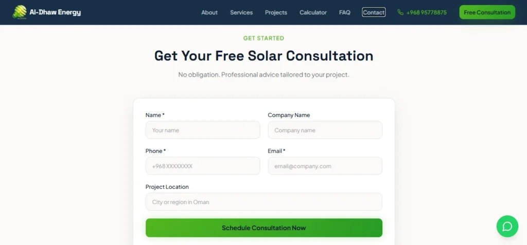 Al-Dhaw Energy – High-Conversion Solar Acquisition System