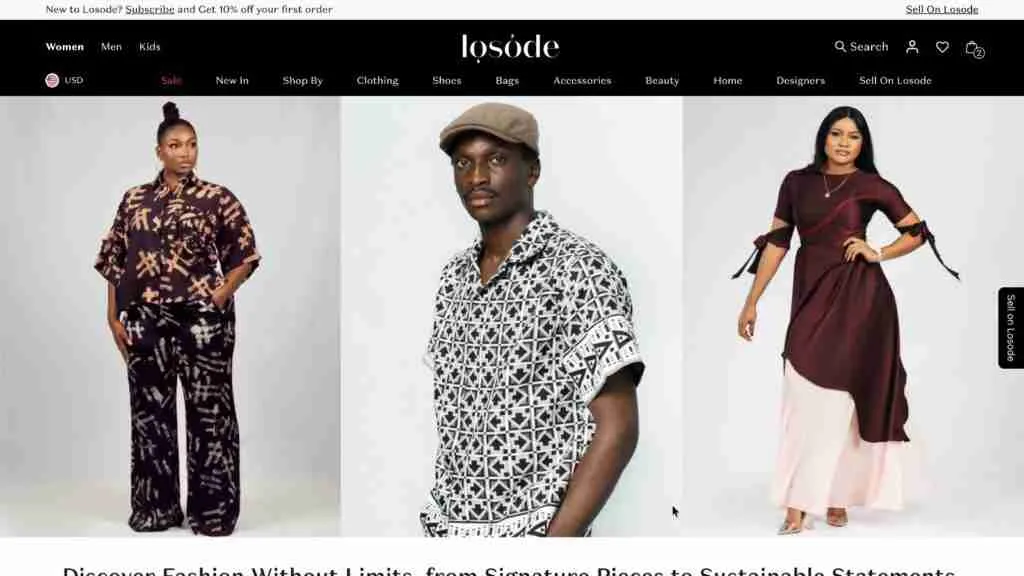 Losode Fashion E-Commerce