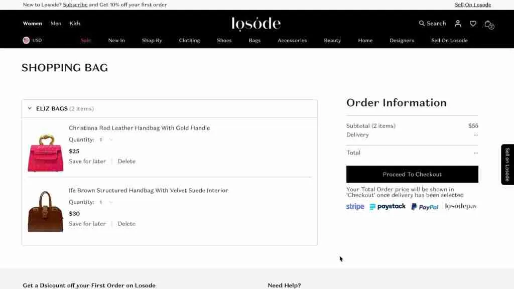 Losode Fashion E-Commerce