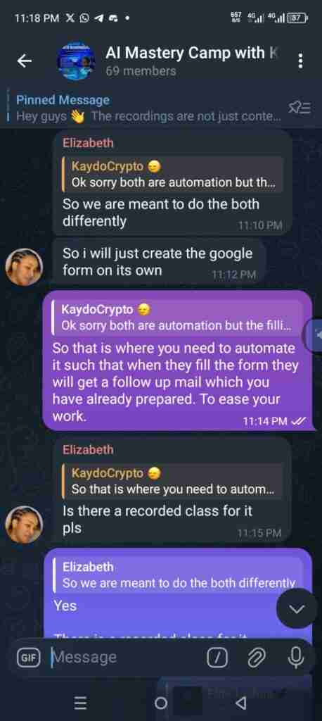 Kaydo chats