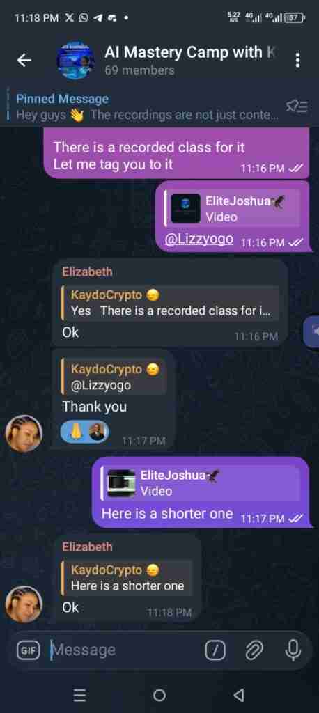 Kaydo chats