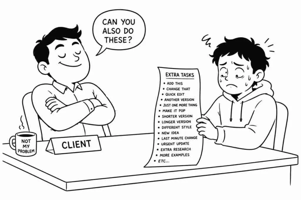 The 5 Faces Of Client Exploitation - Client Demanding Extra Tasks
