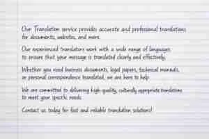 Marketing Translation Sample