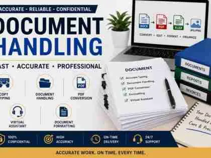 I will handle document formatting, copy typing and PDF conversion with 100% accuracy