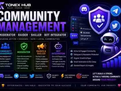 I will manage and grow your crypto Web3 Discord and Telegram community
