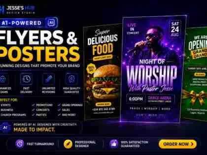 I Will Design Premium AI-Powered Flyers & Posters