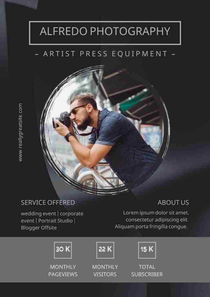 Photography Media kit