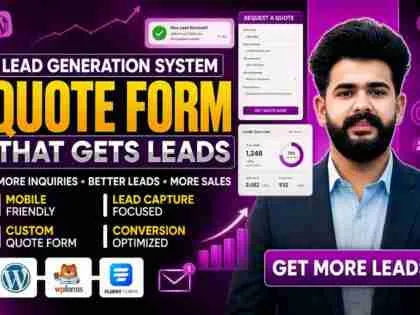 I will create a quote form that helps you capture more leads