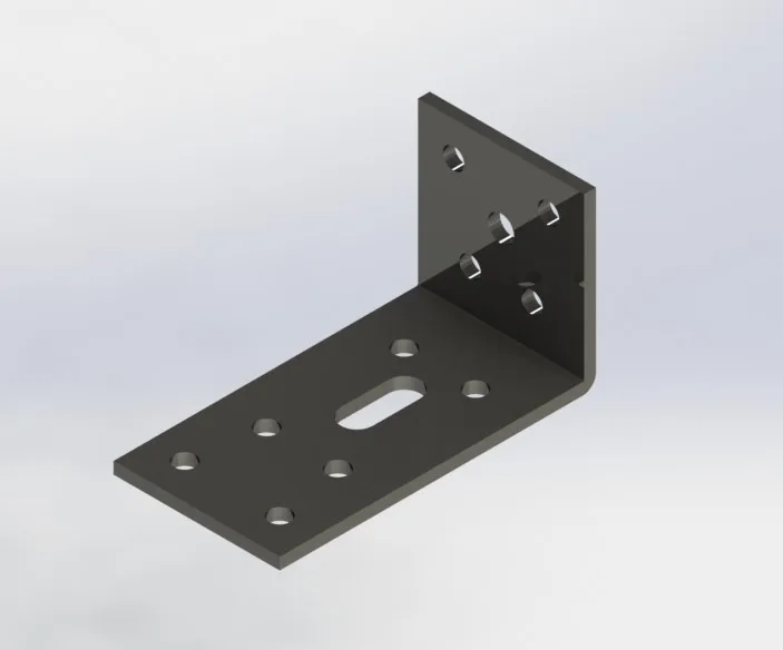 Sheet Metal L-Bracket Design & DXF Package