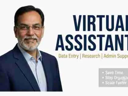 I will help you with data entry, research, and admin support as your virtual assistant