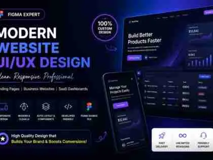 I Will design high converting website UI in Figma for your business