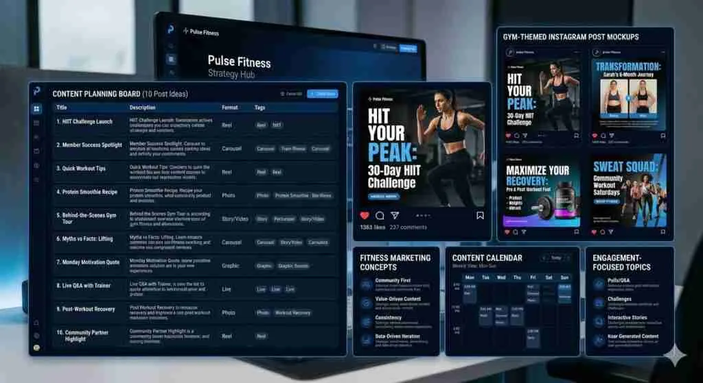 Social Media Content Strategy for a Fitness Brand