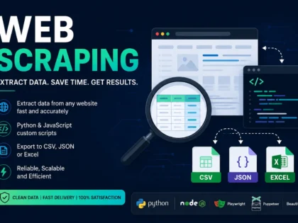 I will develop JavaScript web scraping scripts to extract data into CSV and JSON format — available on Zinn Hub