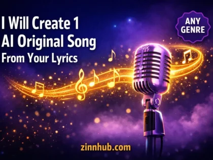 I Will Create One Ai Original Song From Your Lyrics 2 I Will Create One Ai Original Song From Your Lyrics — Available On Zinn Hub