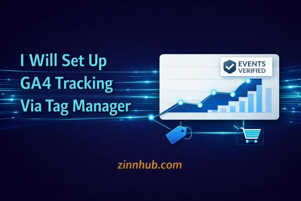 I will set up ga4 tracking on your website via tag manager