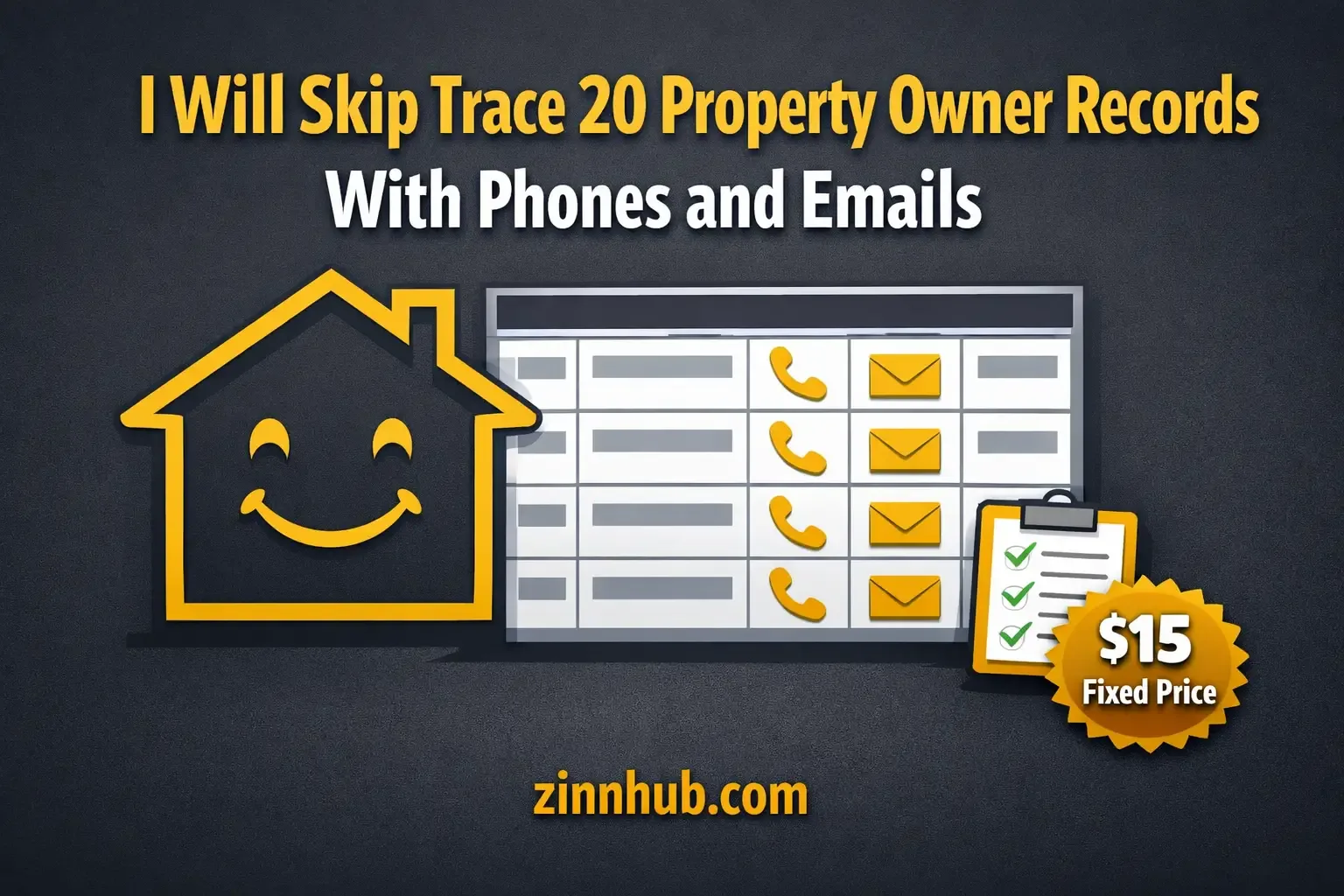 I Will Skip Trace 20 Property Owner Records With Phones And Emails 1 I Will Skip Trace 20 Property Owner Records With Phones And Emails — Available On Zinn Hub