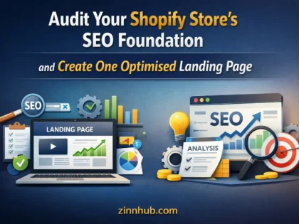 I Will Audit Your Shopify Store'S Seo Foundation And Create One Optimised Landing 2 I Will Audit Your Shopify Store'S Seo Foundation And Create One Optimised Landing — Available On Zinn Hub