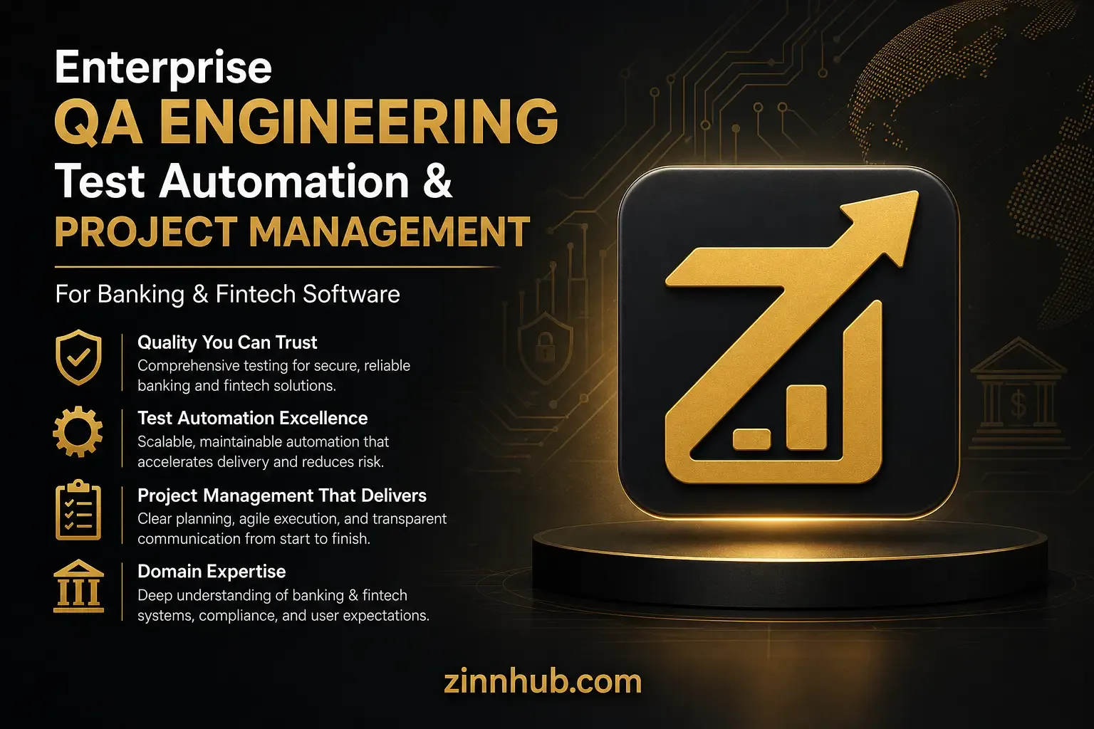 I Will Provide Enterprise Qa Engineering, Test Automation, And Project Management For Banking And Fintech Software 1 I Will Provide Enterprise Qa Engineering, Test Automation, And Project Management For Banking And Fintech Software