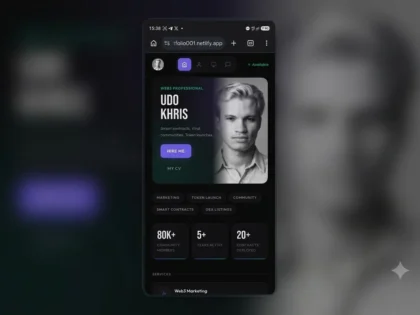 Ich erstelle eine individuelle Portfolio-Website mit sauberem, professionellem Design