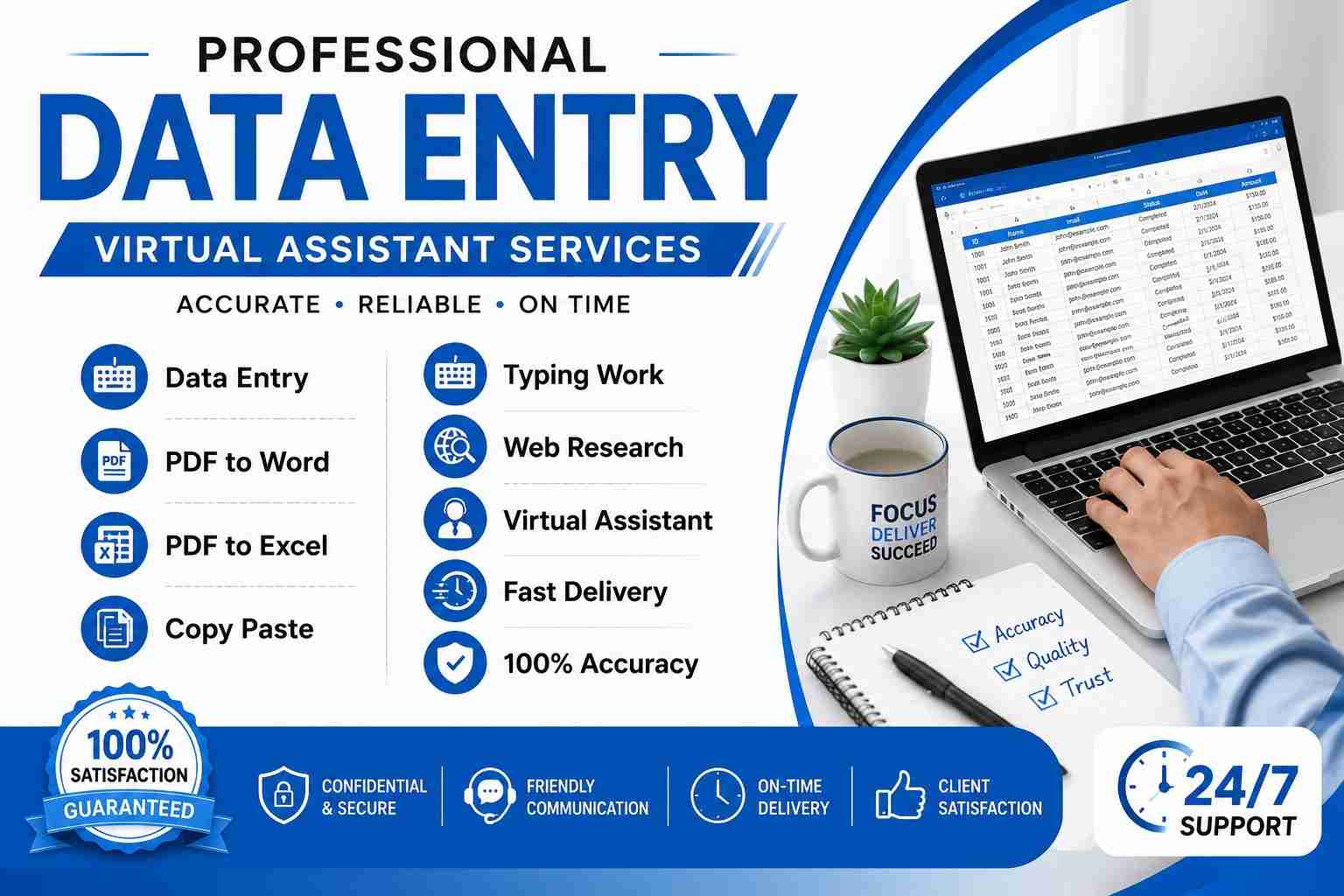 I Will Do Professional Data Entry, Typing, Copy Paste &Amp; Pdf Conversion Services 1 I Will Do Professional Data Entry, Typing, Copy Paste &Amp; Pdf Conversion Services