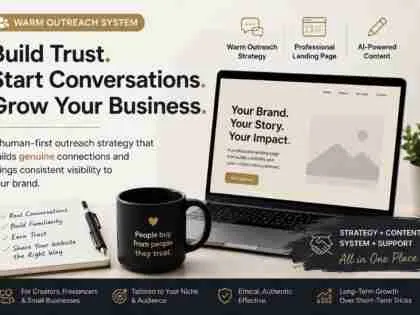 Progetterò una strategia di warm outreach e una landing page professionale dal vivo per la tua attività.