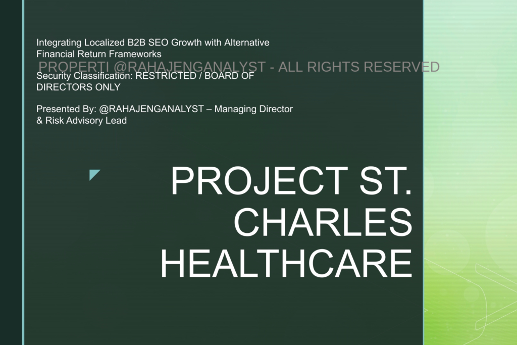 Project St. Charles Healthcare Financial Architecture