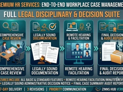 I Will conduct independent workplace investigations and draft legally sound NTEs