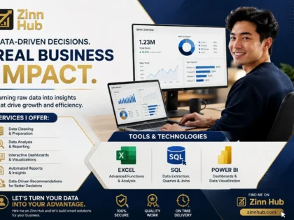 I Will analyze your data using Excel, SQL, and Power BI