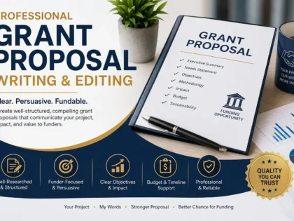 I Will write a professional grant proposal for your project