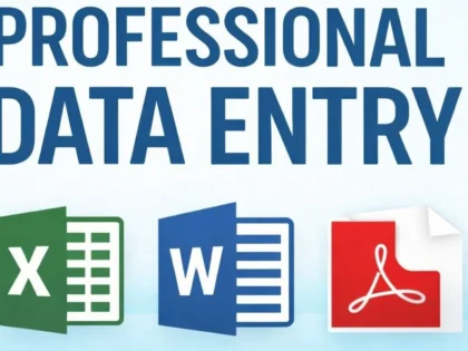Voi face introducere exactă de date, formatare Excel și conversie PDF