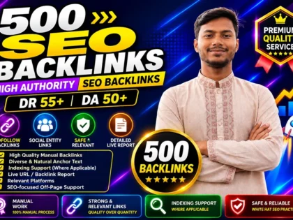 I Will build high DA dofollow backlinks for high Google ranking