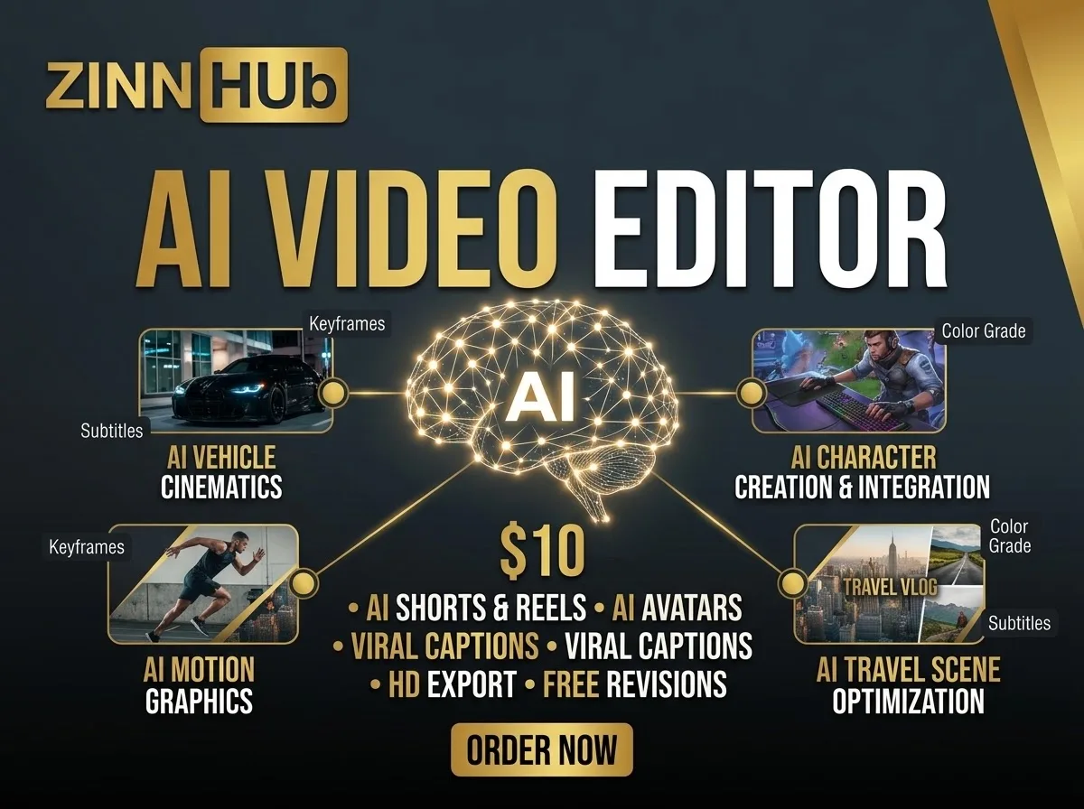 Do të editoj video, rrotulla dhe shkurtime virale të AI me titra profesionalë 1 Do të editoj video, rrotulla dhe shkurtime virale të AI me titra profesionalë — në dispozicion në Zinn Hub