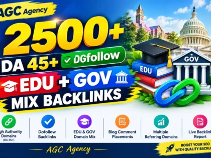Ես կստեղծեմ 2500+ DA 45+, dofollow, EDU և GOV հետադարձ հղումների խառնուրդ
