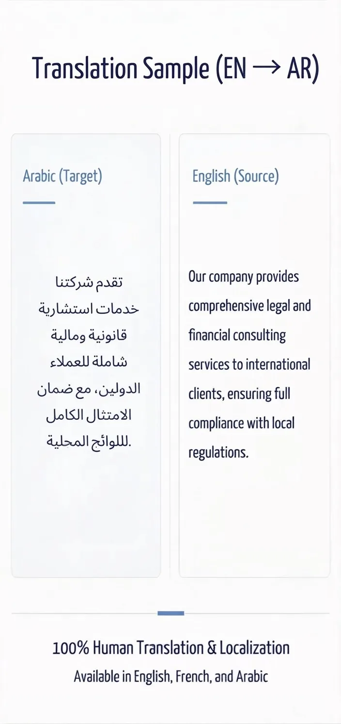 Tradurrò i tuoi documenti professionali, siti web e articoli tra inglese, francese e arabo 3 Tradurrò i tuoi documenti professionali, siti web e articoli tra inglese, francese e arabo - Immagine 3