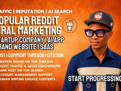 আমি আপনার স্টার্টআপ, SaaS, অথবা অ্যাপকে Reddit-এ অর্গানিক পোস্ট এবং SEO উদ্ধৃতি সহ প্রচার করব