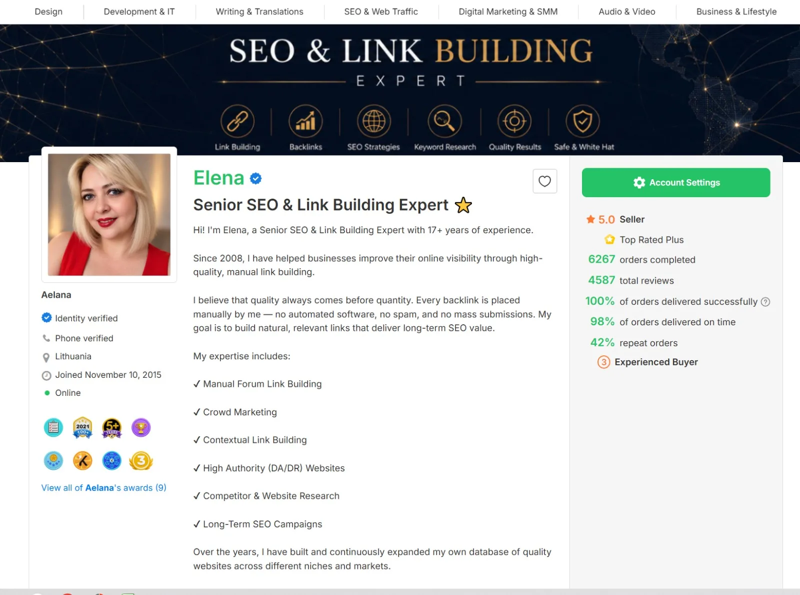 Θα δημιουργήσω 100 χειροκίνητα White Hat Seo Backlinks σε διάφορες πλατφόρμες με πλήρη αναφορά 3 Θα δημιουργήσω 100 χειροκίνητα White Hat Seo Backlinks σε διάφορες πλατφόρμες με πλήρη αναφορά - Εικόνα 3