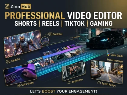 Ik zal zeer boeiende shorts bewerken van video's en YouTube-shorts 2 Ik zal zeer boeiende shorts bewerken van video's en YouTube-shorts — Beschikbaar op Zinn Hub