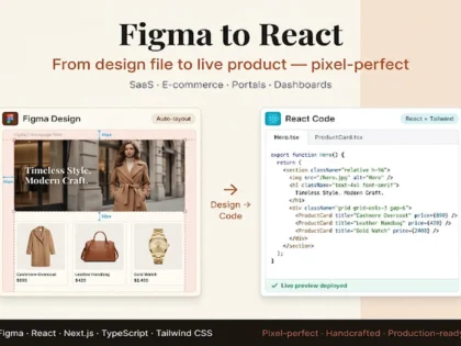 Zinn Finder 81 Convertiré tu diseño de Figma en código React, Next.js o Vue con una precisión de píxel