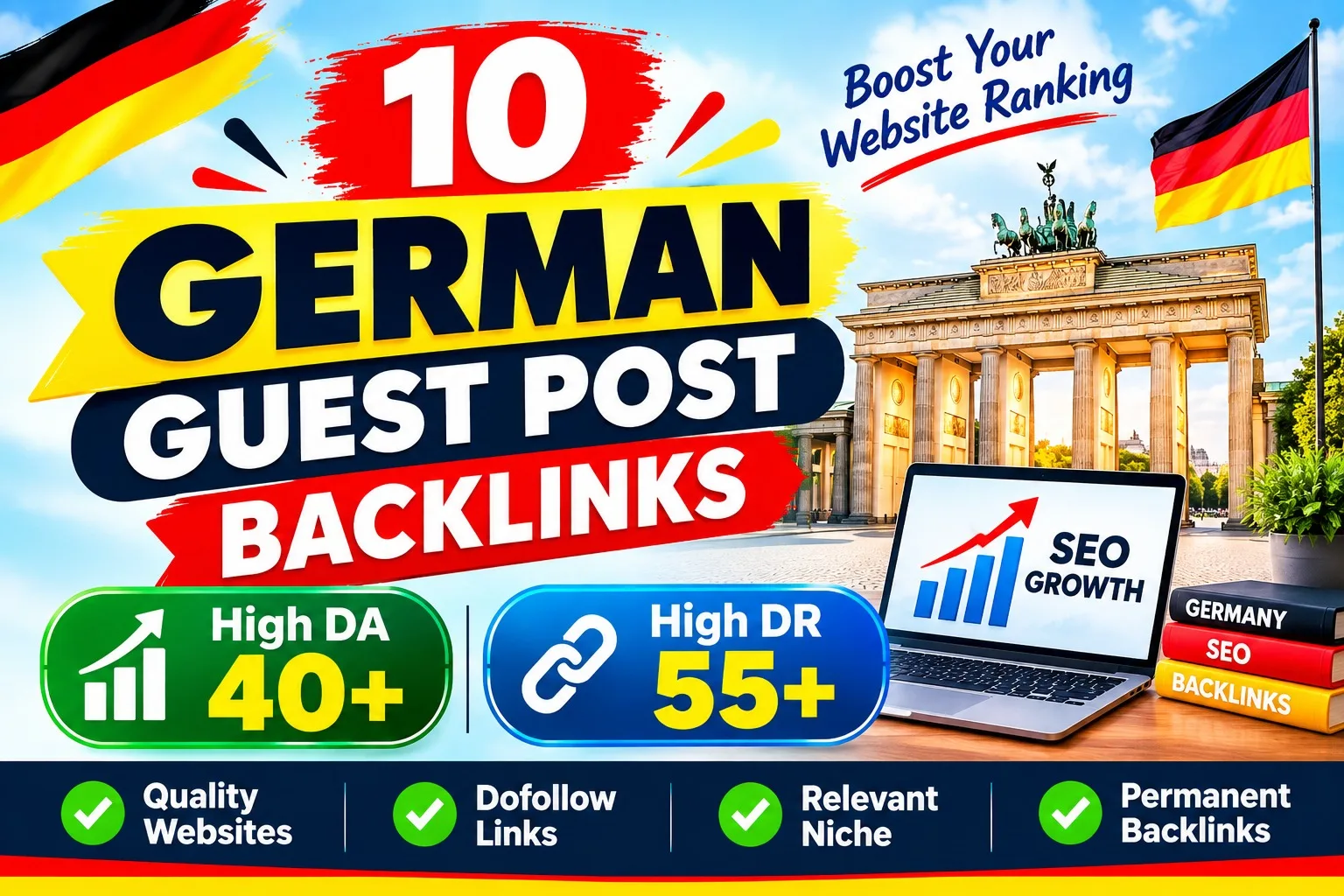 Voi construi 10 backlink-uri pentru postări de invitați germane cu DA 40+ și DR 55+ 1 Voi construi 10 backlink-uri pentru postări de invitați germane cu DA 40+ și DR 55+