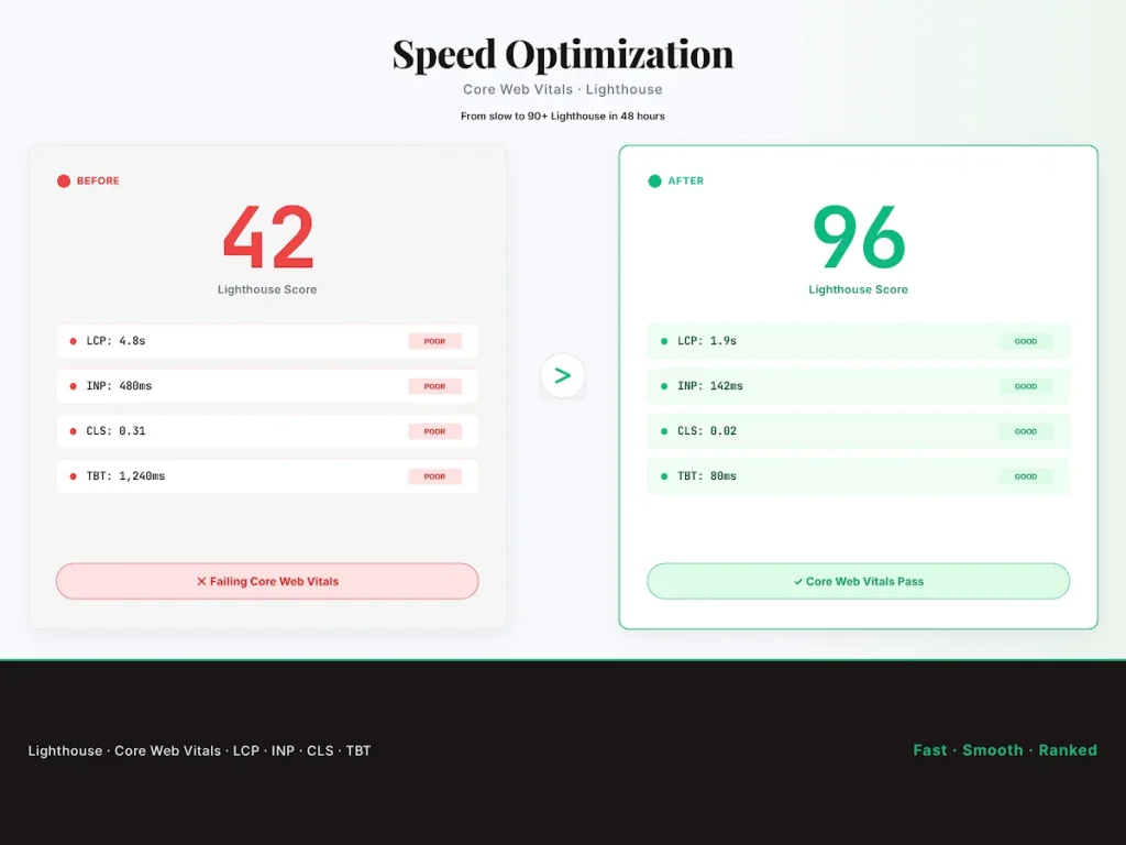 I will optimize your website speed and fix Core Web Vitals