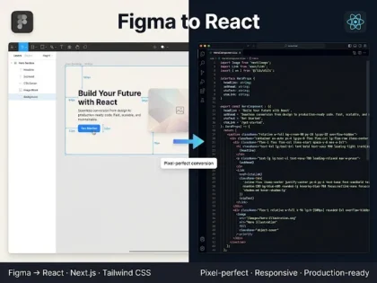 Voi converti o componentă Figma în cod React și Tailwind curat 2 Voi converti o componentă Figma în cod React și Tailwind curat — disponibil pe Zinn Hub