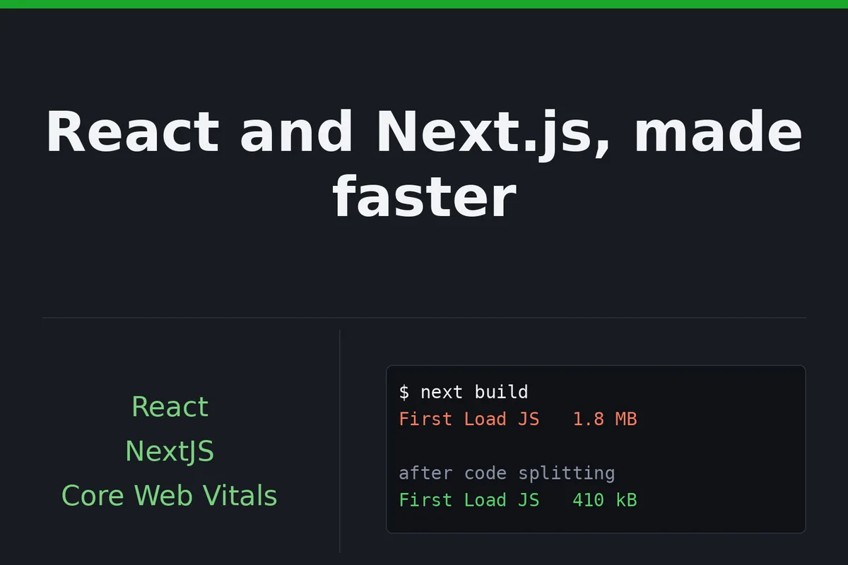 သင်၏ React သို့မဟုတ် Next.js အက်ပ်ကို ပရိုဖိုင်လုပ်ပြီး နံပါတ်များဖြင့် ပိုမိုမြန်ဆန်အောင် ပြုလုပ်ပေးပါမည် 1 ကျွန်ုပ်သည် သင်၏ React သို့မဟုတ် Next.js အက်ပ်ကို ပရိုဖိုင်လုပ်ပြီး နံပါတ်များဖြင့် ပိုမိုမြန်ဆန်အောင် ပြုလုပ်ပေးပါမည်။