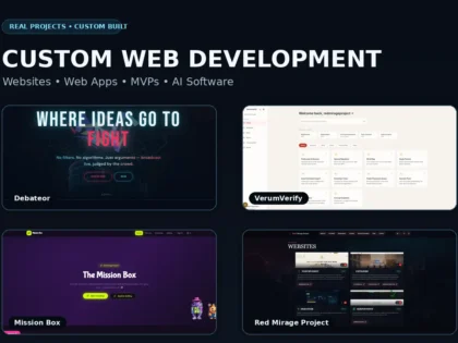 Je vais cr&eacute;er des sites web personnalis&eacute;s, des applications web, des MVP et des logiciels bas&eacute;s sur l'IA