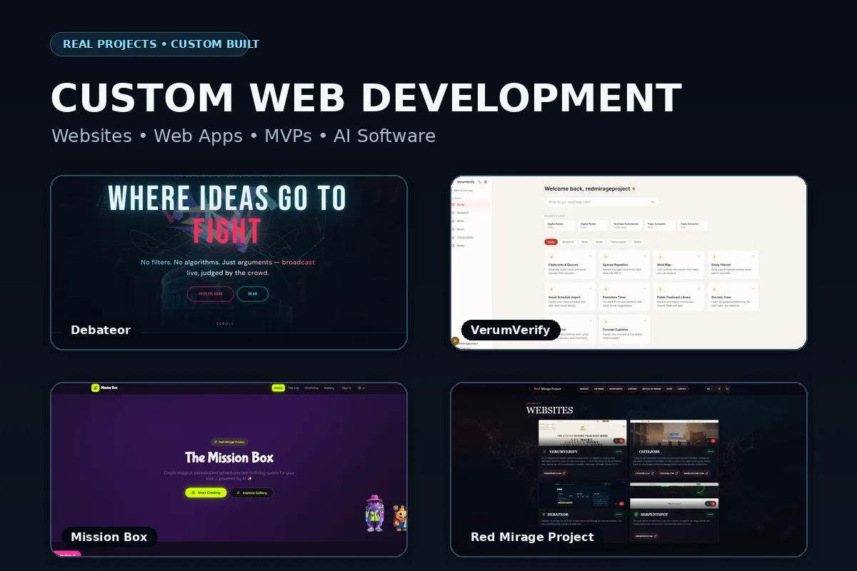 Je vais créer des sites web personnalisés, des applications web, des MVP et des logiciels basés sur l'IA 1 Je vais créer des sites web personnalisés, des applications web, des MVP et des logiciels basés sur l'IA