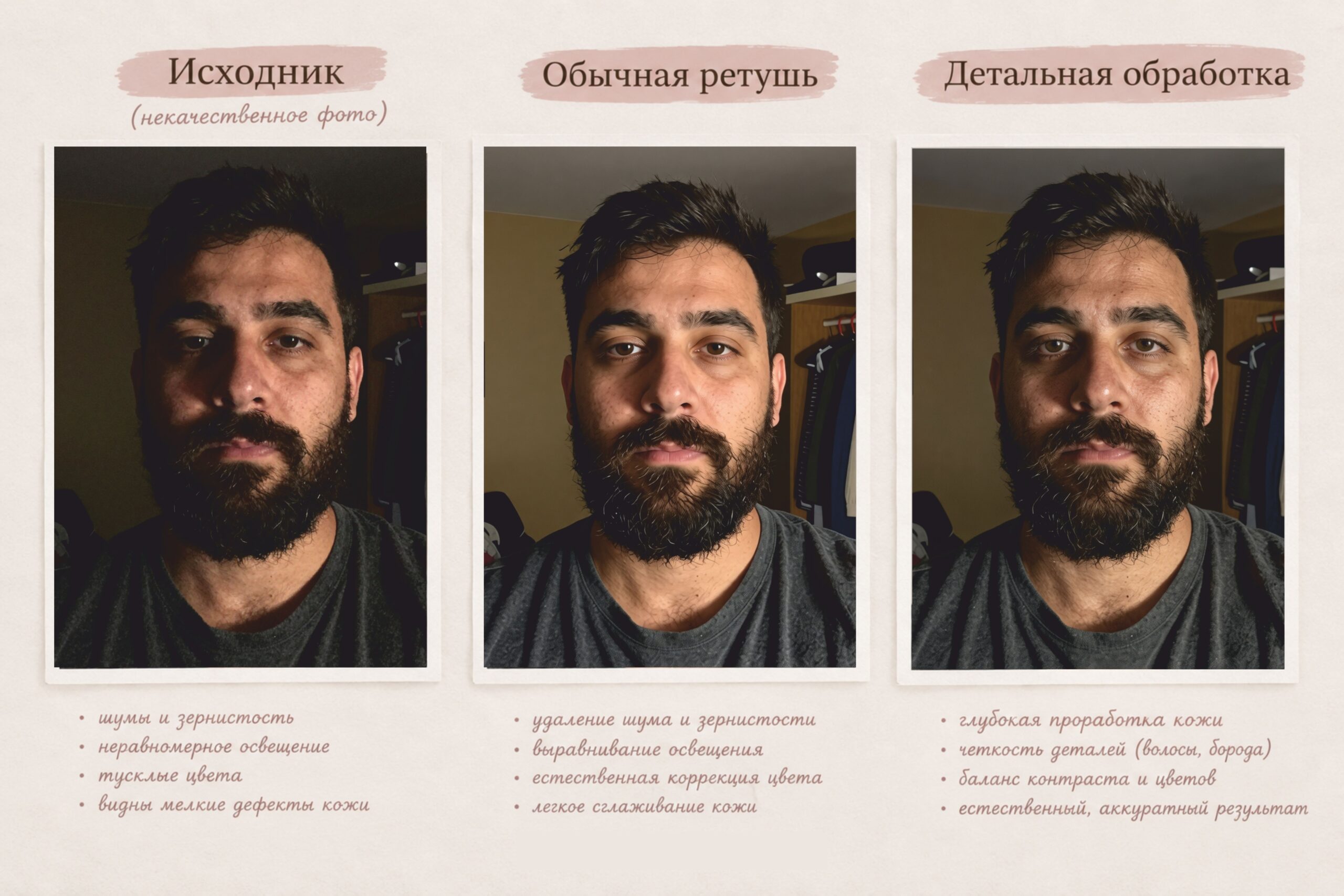 Ik zal uw selfie retoucheren en bewerken tot een professionele paspoort- of documentfoto - Afbeelding 3