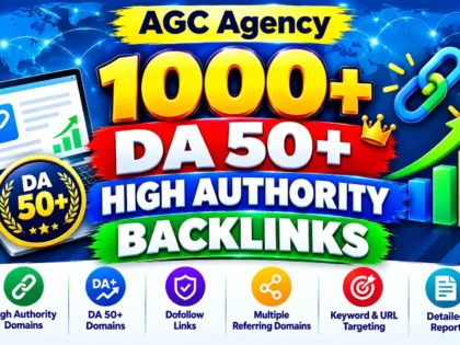 I Will Build 1000+ DA 50+ High Authority Backlinks for SEO and Link Building