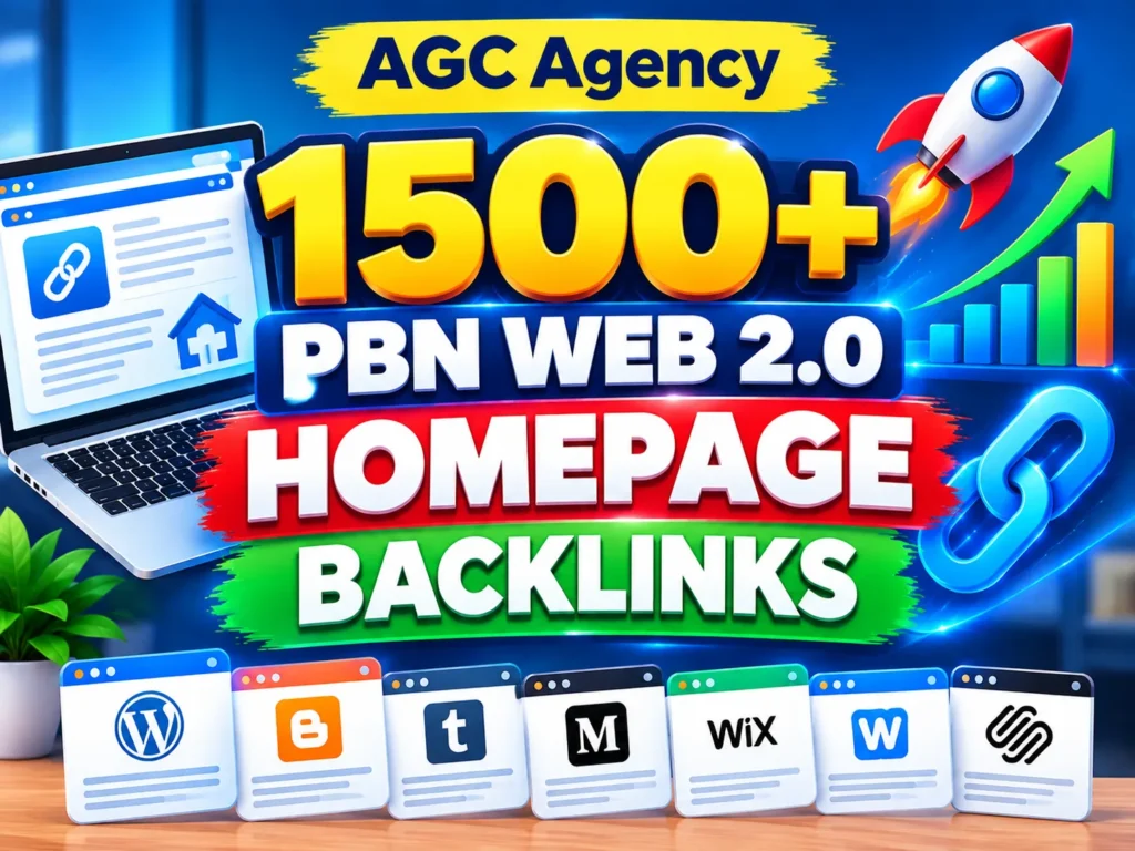 ខ្ញុំនឹងបង្កើត 1500+ PBN Web2.0 Homepage SEO backlinks High Quality Link Building Web 2.0