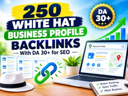 ฉันจะสร้างลิงก์ย้อนกลับโปรไฟล์ธุรกิจแบบ White Hat 250 รายการพร้อม DA 30+ สำหรับ SEO &mdash; มีให้บริการบน Zinn Hub