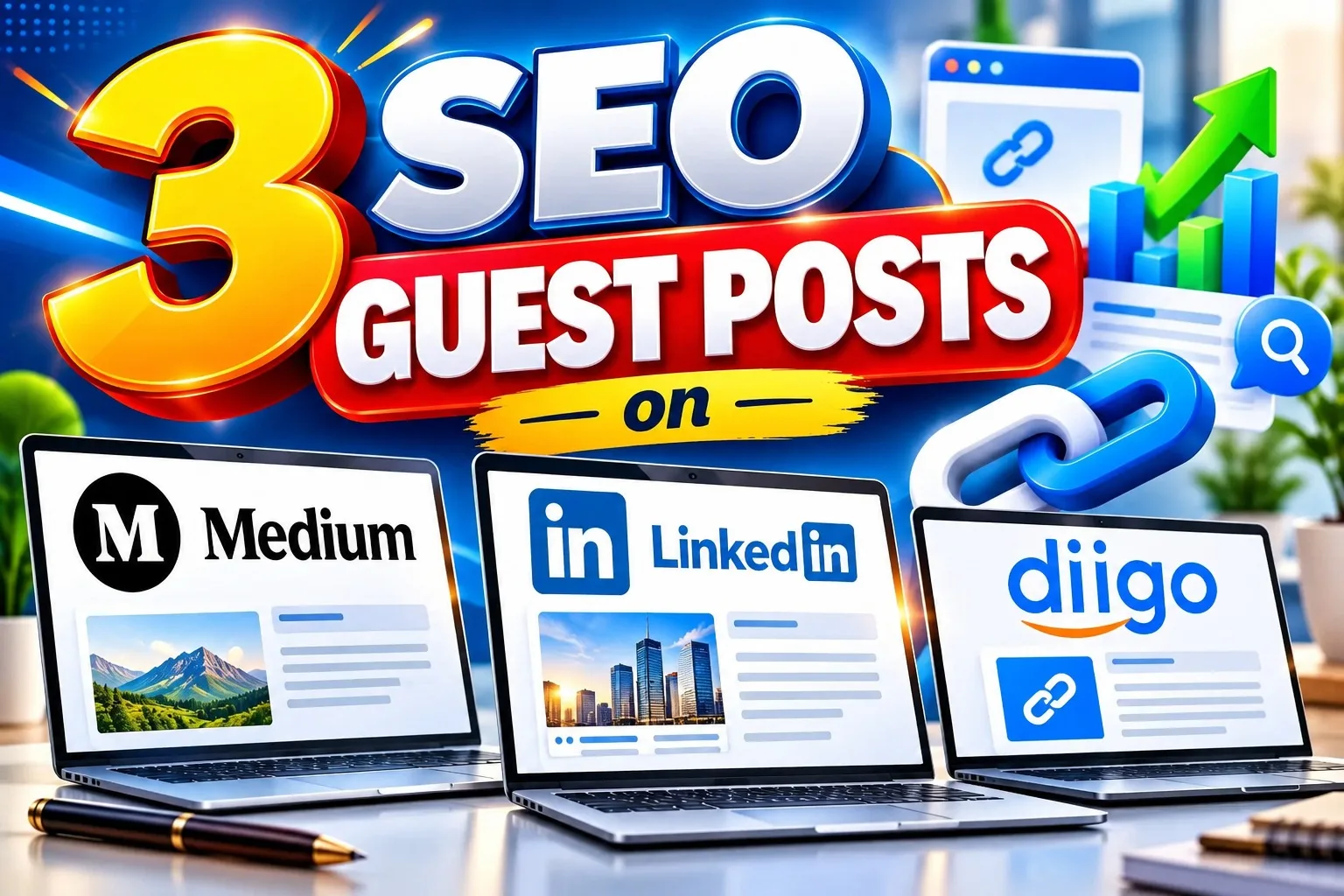 Tôi sẽ tạo 3 Bài đăng khách SEO và vị trí nội dung trên Medium, LinkedIn và Diigo 2 Tôi sẽ tạo 3 Bài đăng khách SEO và vị trí nội dung trên Medium, LinkedIn và Diigo - Hình ảnh 2
